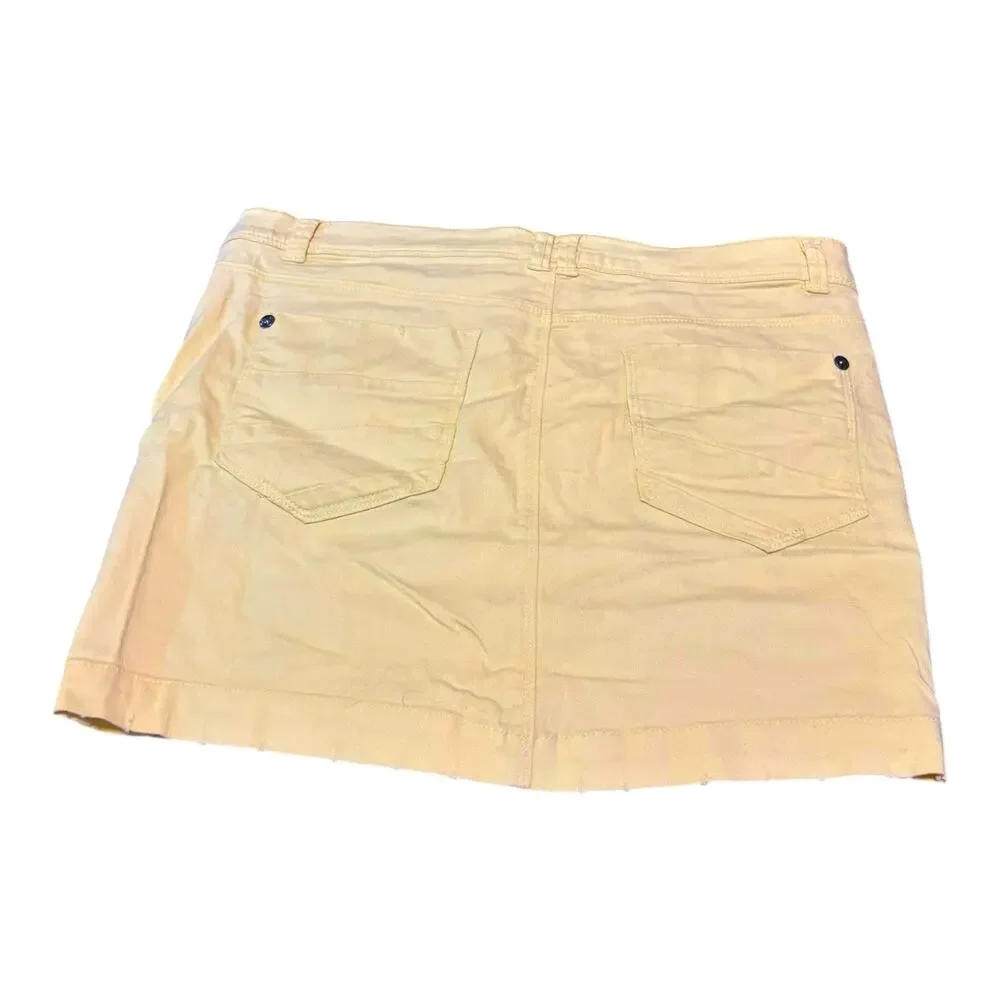IX-O Yellow Mini Skirt Size L